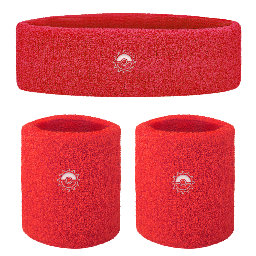 The Trainer Sweatband Set (Red)