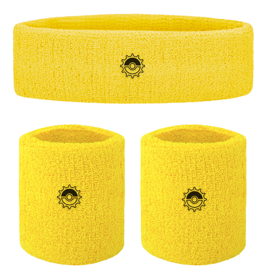 The Trainer Sweatband Set (Yellow)